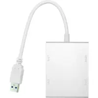 Переходник PowerPlant USB 3.0 – HDMI, DVI, VGA, RJ45 Gigabit Ethernet
