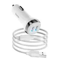 Адаптер автомобильный HOCO Micro USB Cable Superior dual port car charger set Z40 |2USB, 2.4A|