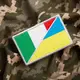 Набор шевронов 2 шт с липучкой Флаг Украины и Италии 5х8 см вышитый патч нашивка шеврон Украина и Италия