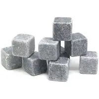 Набор охлаждающих камней для виски "Ice Rocks" 9 штук, гранит