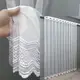 Готовая тюль (4х2,5м.) из ткани бамбук с вышивкой и люрексом. Цвет белый. Код 1635т 40-180