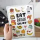 Табличка металлическая Eat drink enjoy 26х18,5 см (MET_20J053_WH)