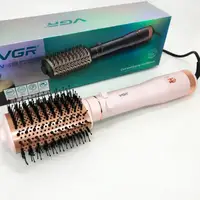 Электрический фен браш для укладки волос VGR V-494 800 Вт. Цвет: розовый
