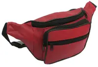 Шкіряна сумка на пояс Cavaldi 904-353 red, червоний