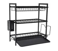 Сушка для посуду настільна Edenberg EB-17986 53x50x25 см чорна