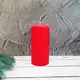 Свічка столова циліндр Bispol AURA Candles sw60/120-030 Червонй