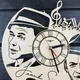 Тематические деревянные часы на стену «Фрэнк Синатра»