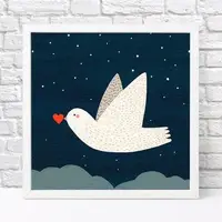 Постер у рамці 30×30 см Кохаю тебе, серденько! Сучасний мотиватор для дому та офісу