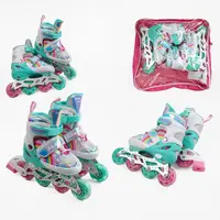 Роликові ковзани Best Roller, колеса PU, що світяться. Multicolor (розмір 34-38) (170009)