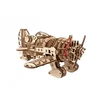 Деревянный механический 3D конструктор Ugears Самолет Бешеный Шершень (70183)