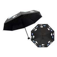 Міні-парасольку Small Fish Lesko 190T Black кишеньковий для дітей