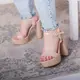 Женские босоножки Fashion Archie 2578 38 размер 24 см Бежевый