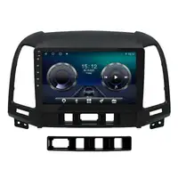 Штатная магнитола Lesko Hyundai Santa Fe 2009-2012 9" 4+64 4G+CarPlay Android 11 GPS Wi-Fi Premium сантафе