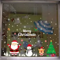 Набір новорічних наклейок на вікно New Year 2 13781 50х70 см 1 лист