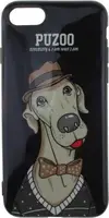 Чохол-накладка PUZOO TPU Glossy Shiny Powder Art dog iPhone 7/8/SE 2020 Black Bean