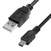 Кабель удлинитель Dellta USB - Mini USB AM-5P 1.5 м Black (90021)