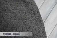 Чохол на кутовий диван універсальний жаккард без спідниці Stone Темно-сірий