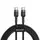 Кабель Baseus Cafule Type-C 3A 2m, Black+Gray (CATKLF-HG1)