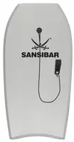 Бодиборд, доска для плавания Sansibar 100x49x5 см серая (до 85 кг.)