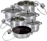 Набор кастрюль 12 предметов Bohmann BH-1231-MRB