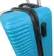 Малый пластиковый чемодан на колесах 45L GD Polo голубой