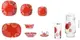 Столовый сервиз Carine Constellation Red 46 пр LUMINARC N5273