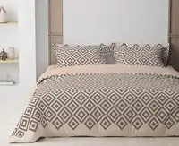 Постельное белье евро ТЕП Squares Beige 2-00880_32413 215х200 см