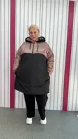 Демисезонная непромокаемая куртка большого размера  "Парка-2" 66-68 70-72 74-76