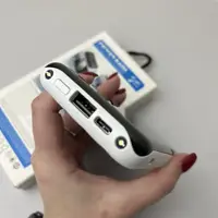 Power Bank Fast Charge з кабелем USB+Micro+Type-C+Lightning (10000mAh) Білий