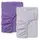 Набор простыней на резинке из вареного хлопка 180х200 SOFT VIOLET