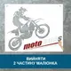 Трафарет для покраски Мотокросс, одноразовый из самоклеющей пленки 116 х 140 см