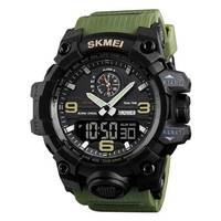 Часы наручные мужские Skmei 1586AG зеленые