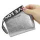 ➤Кошелек Baellerry DR022 Silver для девушек для монет отделения для карт голографический с ремешком