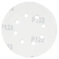 Шлифовальный круг 8 отверстий Ø125мм P120 (10шт) SIGMA (9122671)