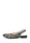 Темные кожаные женские босоножки с закрытым носком