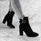 Женские ботильоны на каблуке Fashion Marty 1448 40 размер 25,5 см Черный