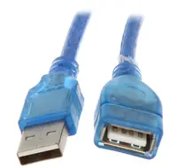 Кабель удлинитель USB A - USB F 1.5 метра Blue (26133)
