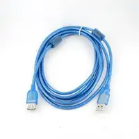Подовжувач USB 2.0, 3m, АМ-AF, 2 фериту, Gresso GR3.0AMAF2FT