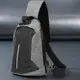 Эргономичный рюкзак через плечо с кодовым замком текстильный Vintage 20554 Серый