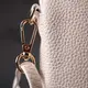Компактная сумка интересного формата из мягкой натуральной кожи Vintage 22339 Белая