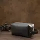 Мужской матовый кожаный несессер GRANDE PELLE 11508 Черный