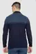 Свитер мужской с воротником стойкой, цвет темно-синий, 247R1921