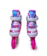 Раздвижные ролики Scale Sports размер 30-33 (светящиеся колеса). Rainbow Pink (1321129287)