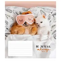 Тетрадь ученическая "Be joyful always" 012-3263K-3 в клетку на 12 листов