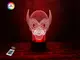 3D ночник "Гоблин" (УВЕЛИЧЕННОЕ ИЗОБРАЖЕНИЕ) + пульт ДУ + сетевой адаптер + батарейки (3ААА)  3DTOYSLAMP