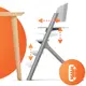 Стульчик для кормления Kinderkraft Igee Cloudy Grey KHIGEE00GRY0000