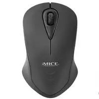 ✓Мышь компьютерная iMICE E-2370 Black беспроводная USB Разрешение 1600 DPI диапазон до 10 м