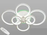 Люстра потолочная с LED подсветкой 8022/6WH LED RGB dimmer 150W DH