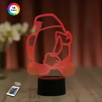 3D ночник "Амонг Ас 3" (УВЕЛИЧЕННОЕ ИЗОБРАЖЕНИЕ) + пульт ДУ + сетевой адаптер + батарейки (3ААА)  3DTOYSLAMP