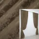 Комплект готовых штор из жаккарда, коллекция "Sultan YL", Турция. Цвет коричневый. Код 1203ш 2 (2шт. 2х2,7м.)